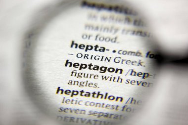 Sözlükteki Heptagon sözcüğü veya tümceciği.