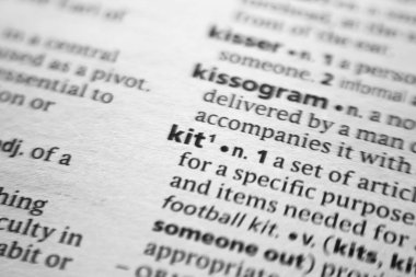 Sözlükteki sözcük veya tümcecik Kiti.