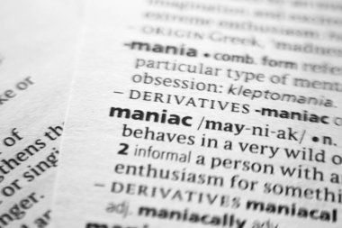 Sözlükte Kelime veya ifade Maniac.