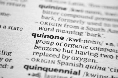 Sözlükte Kelime veya ifade Quinone.