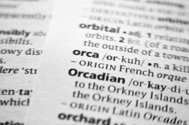 Sözlükte Orcadian sözcüğü veya tümceciği.