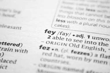 Sözlükte Fey sözcüğü veya tümceciği.