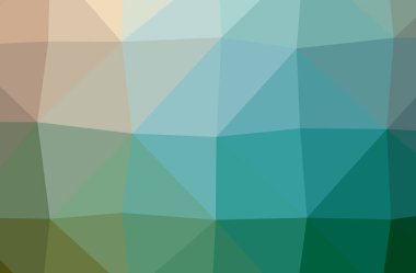 Mavi ve kahverengi yatay düşük Poli arka plan resmi. Güzel çokgen tasarım deseni. 