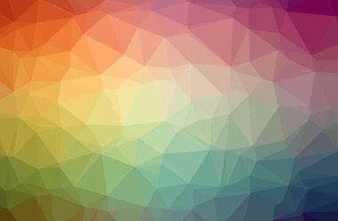 Soyut yeşil, turuncu, sarı yatay düşük Poli arka plan resmi. Güzel çokgen tasarım deseni. 