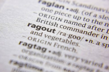 Sözlükte Kelime veya ifade Ragout.