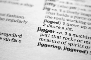 Sözlükteki sözcük veya deyim Jigger.