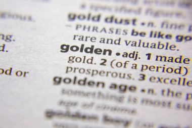 Sözlükte Sözcük veya tümcecik Altın.
