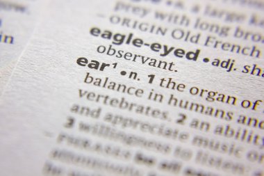 Sözlükteki sözcük veya tümcecik Ear.