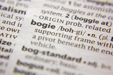 Sözlükte Kelime veya ifade Bogie.