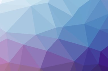 İllüstrasyon soyut mavi, yatay düşük Poli arka plan mor. Güzel çokgen tasarım deseni. 