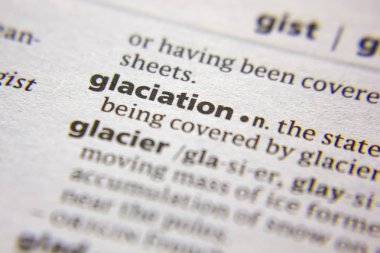 Sözlükteki sözcük veya tümcecik Buzullaştırma.