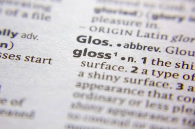 Kelime veya sözcük parlak bir sözlük.