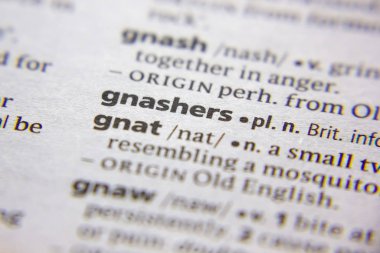 Sözlükteki sözcük veya ifade Gnashers.