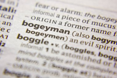 Sözlükte Sözcük veya öcü öcö.