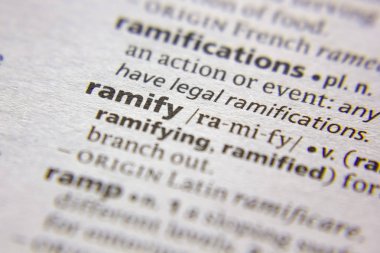 Sözlükte Kelime veya ifade Ramify.