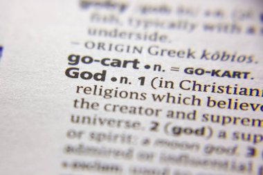 Kelime veya cümle Tanrı bir sözlük.