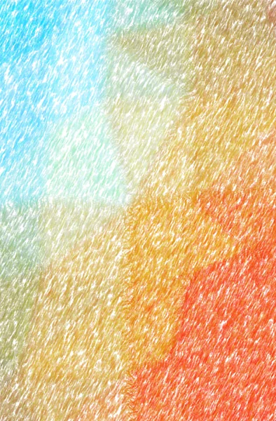 Абстрактная иллюстрация синего, оранжевого цвета на фоне карандаша — стоковое фото