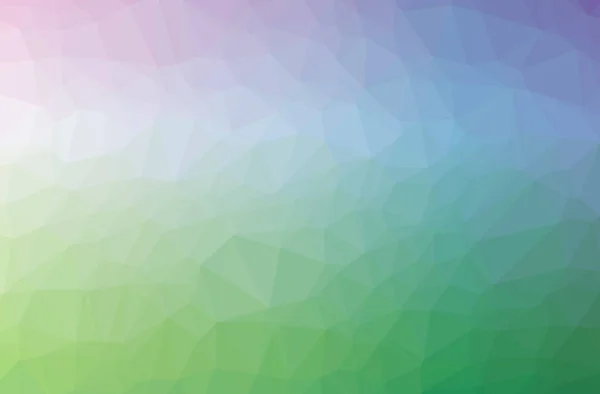 Ilustración de fondo polivinílico bajo horizontal abstracto azul, verde. Hermoso patrón de diseño polígono . — Foto de Stock