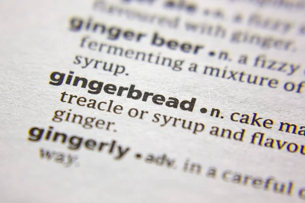 Sözlükte Kelime veya ifade Gingerbread.