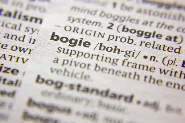 Sözlükte Kelime veya ifade Bogie.