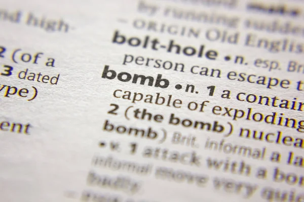 Sözlükteki Sözcük veya tümcecik Bomba.