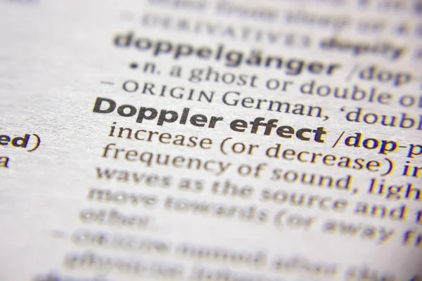 Word or phrase Doppler effect in a dictionary.