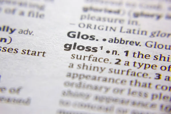 Kelime veya sözcük parlak bir sözlük.
