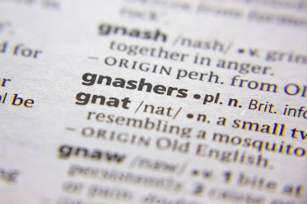 Sözlükteki sözcük veya ifade Gnashers.