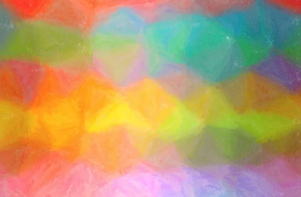 Illustration abstraite du fond vert, orange, jaune Wax Crayon — Photo