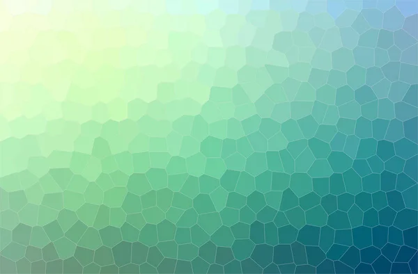 青、緑の小さな六角形の背景の抽象的なイラスト — ストック写真