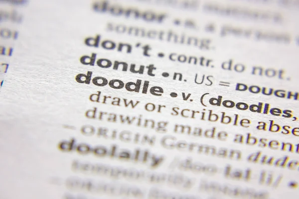Sözlükteki sözcük veya tümcecik Doodle.