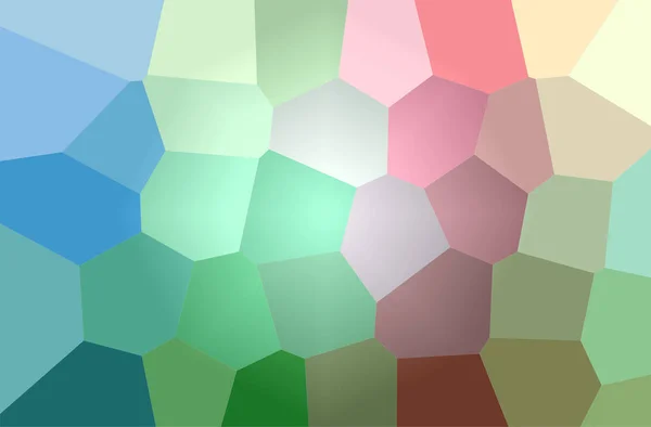 Abstrakt illustration av blått, grönt, rosa, röd jätte Hexagons bakgrund — Stockfoto