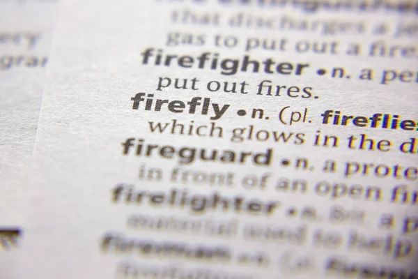 Sözlükte Word veya ifade Firefly.