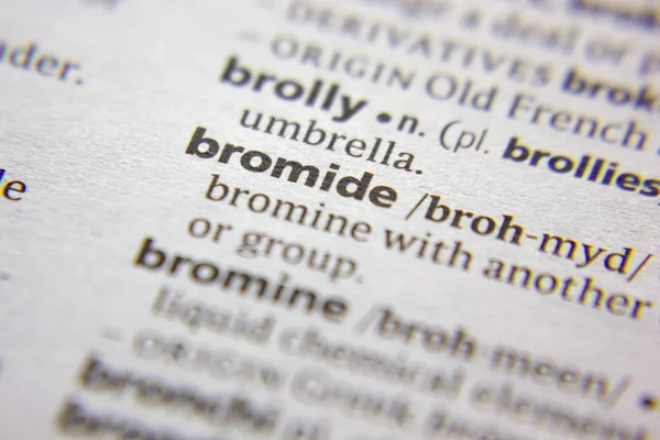 Sözlükte Kelime veya ifade Bromür.