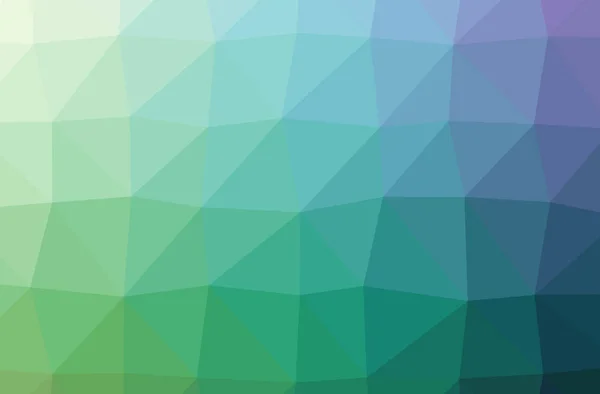 Illustration of abstract Blue And Green horizontal low poly background. Beautiful polygon design pattern. — Stock Photo, Image