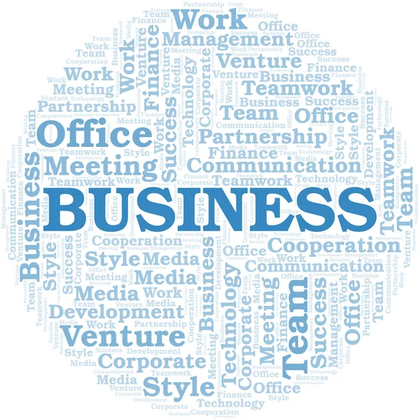 İş kelime bulutu. Sadece metin ile yapılan kolaj.