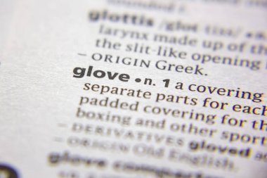 Sözlükteki sözcük veya ifade Eldiveni.