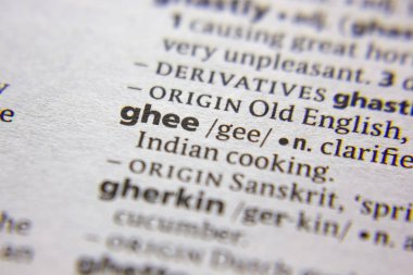 Sözlükteki Sözcük veya ifade Ghee.