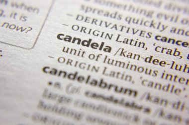 Sözlükte Kelime veya ifade Candela.