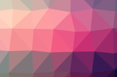 Soyut pembe yatay düşük Poli arka plan resmi. Güzel çokgen tasarım deseni. 