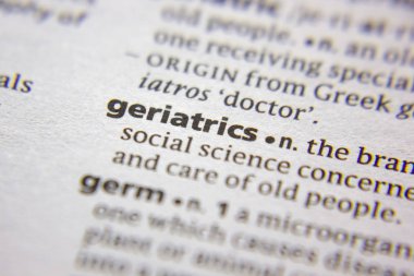 Sözlükteki sözcük veya tümcecik Geriatri.