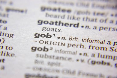 Sözlükteki sözcük veya tümcecik Gob.