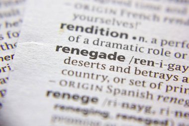 Sözlükte sözcük veya tümcecik haini.