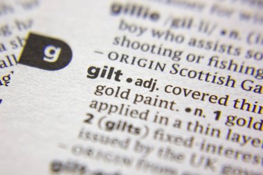 Sözlükteki sözcük veya tümcecik Gilt.