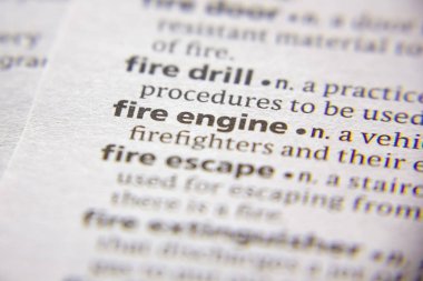 Sözlükte Sözcük veya ifade İtfaiye motoru.