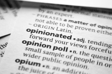 Sözlükte Görüşlü Sözcük veya tümcecik.