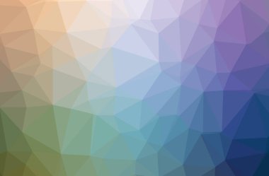 Soyut düşük poli mavi yatay arkaplan çizimi.