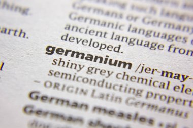 Sözlükte word veya deyim Germanium.