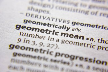 Sözlükteki geometrik anlam sözcük veya tümcecik.