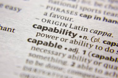 Sözlükteki sözcük veya tümcecik Yeteneği.